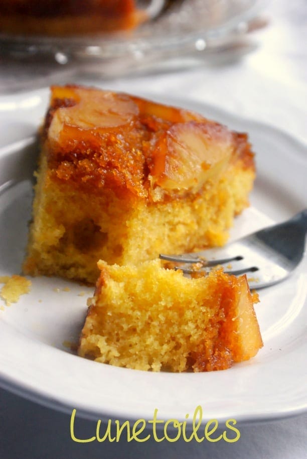 Gateau renversé a l'ananas facile